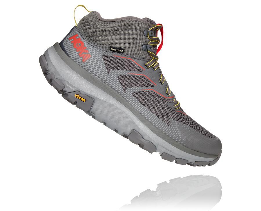 Botas De Montaña Hoka One One Hombre - Toa Gore-Tex - Gris - FWK638952